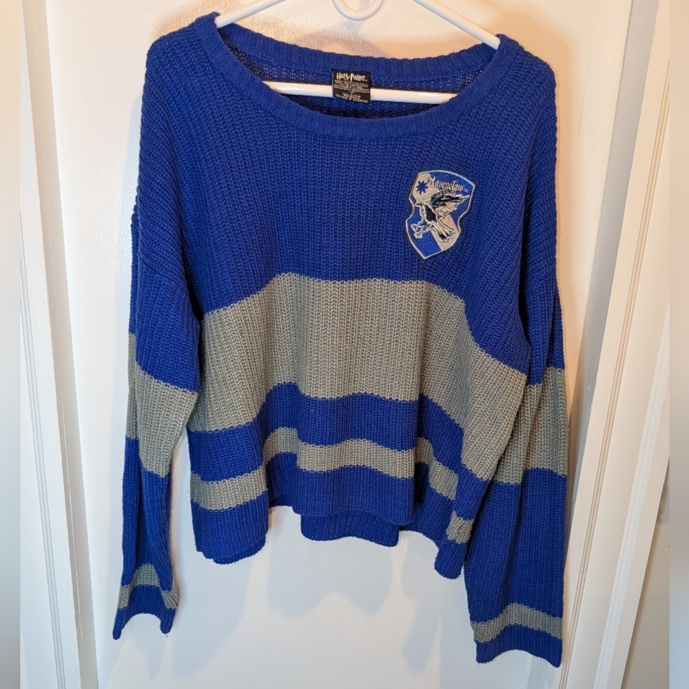 Harry Potter Ravenclaw Cropped‎ Knit Sweater Size 1X